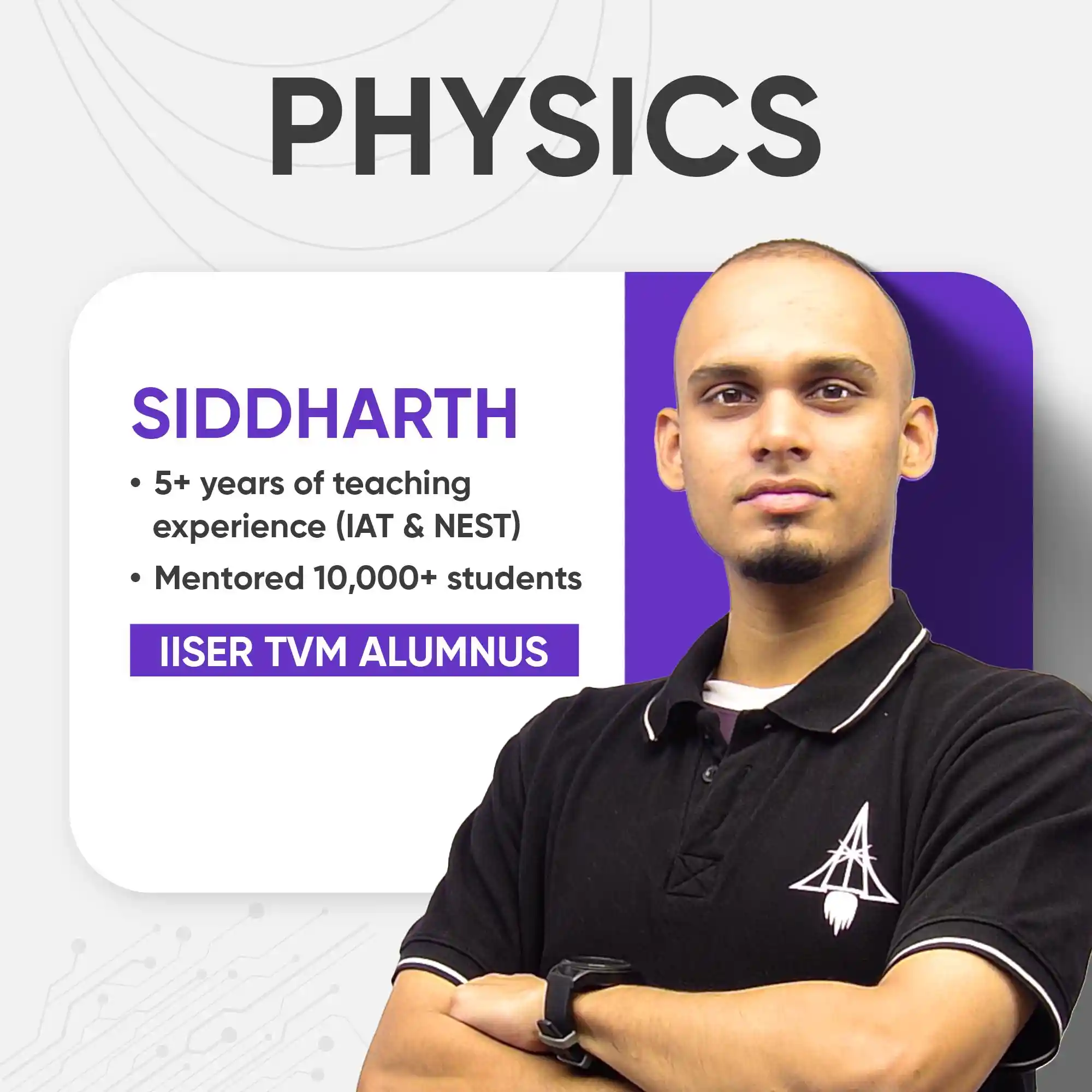 Siddharth - Faculty Member