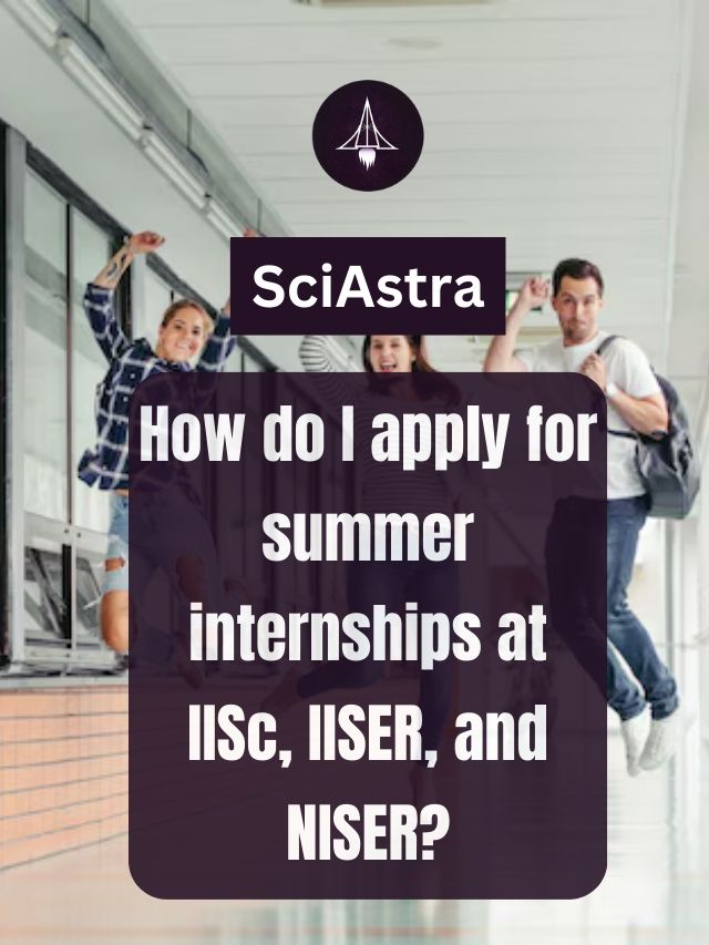 How do I apply for summer internships at IISc, IISER, and NISER?